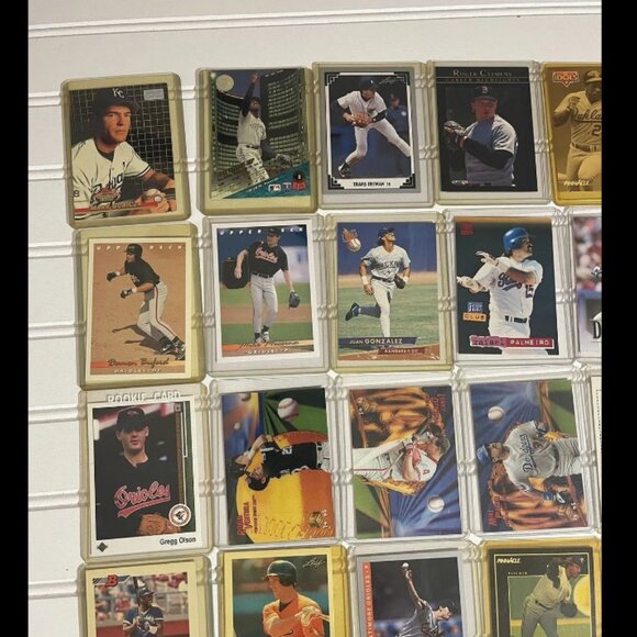 Lot of 30 baseball cards Thomas, Clemens, Fryman, Piazza, McGriff, Palmeiro, - Picture 2 of 12